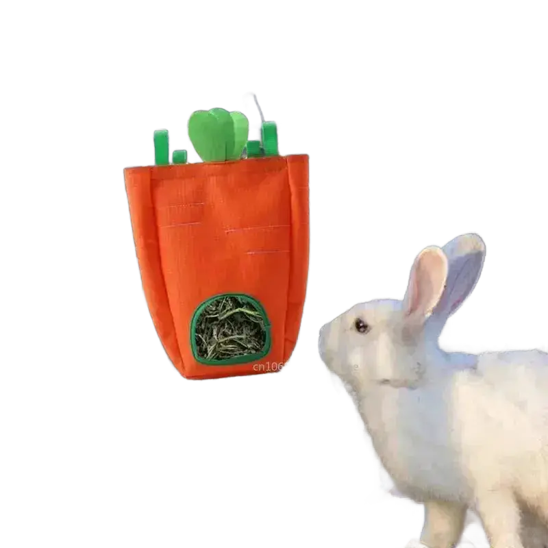 Rabbit Hanging Hay Bag for Bunny Guinea Pigs Cage Feeding - petguardiansupplies petguardiansupplies Pet Supplies