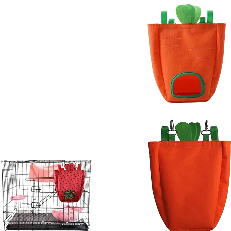 Rabbit Hanging Hay Bag for Bunny Guinea Pigs Cage Feeding - petguardiansupplies petguardiansupplies Pet Supplies