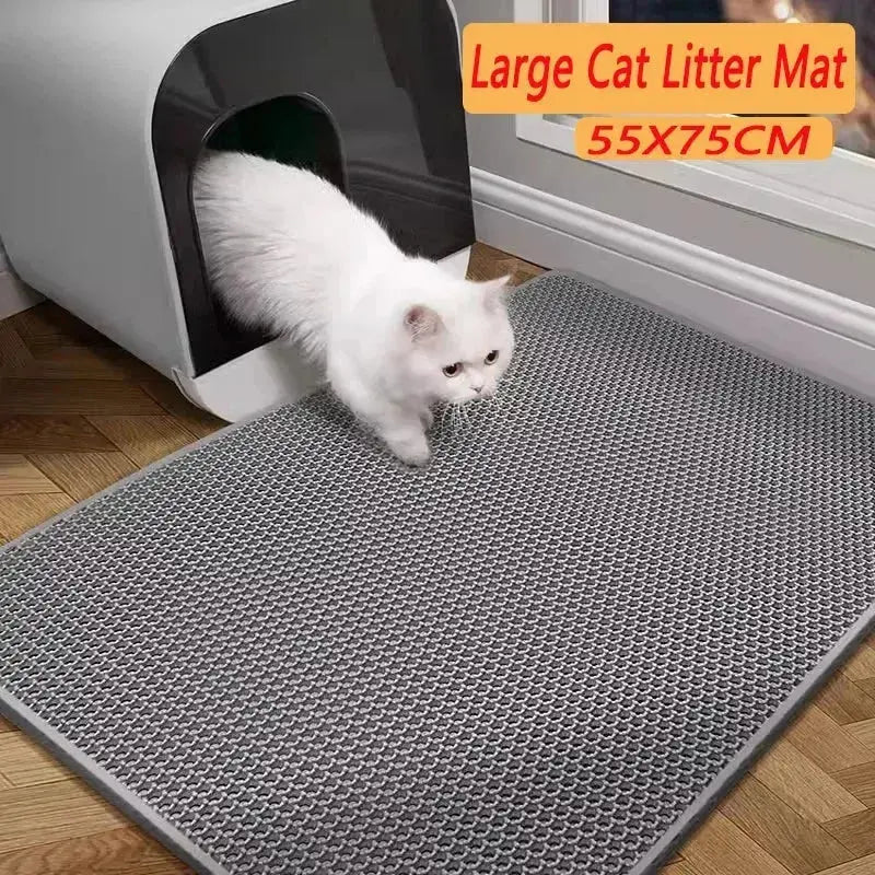 Cat Litter Mat Pet Toilet Waterproof Double Layer Nonslip Mat.