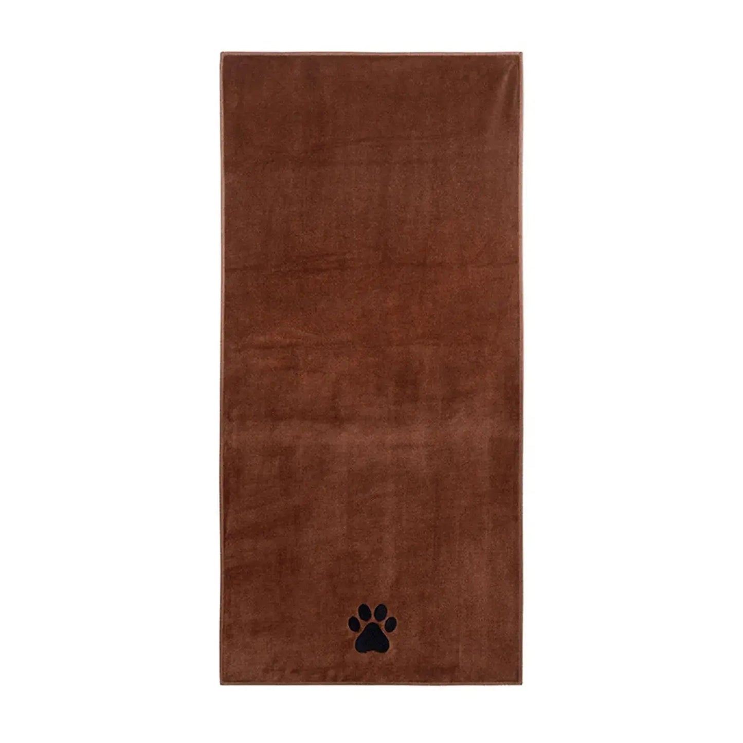 Microfiber Pet Bath Towel Embroidered Quick-Dry Blanket.