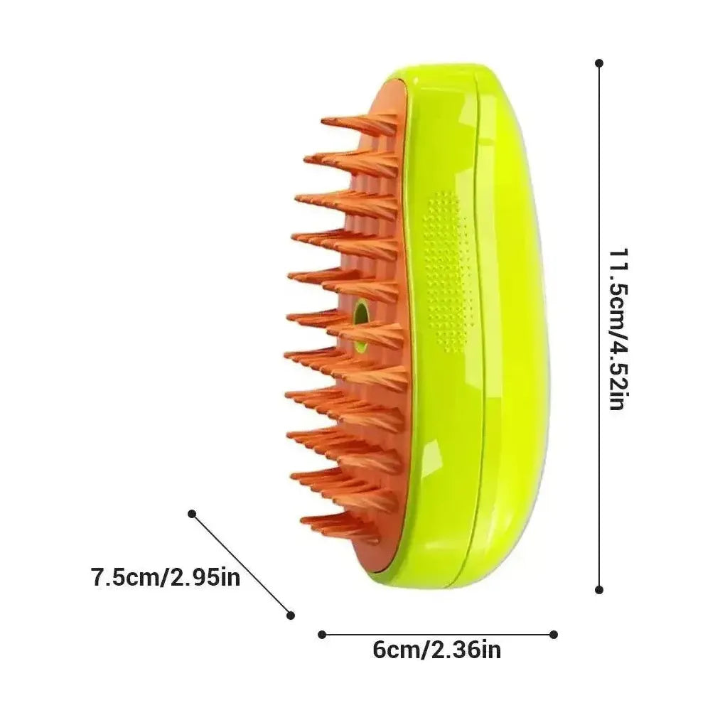 Cat Dog Steamy Brush Electric Sprayer 3 in 1 Grooming Tool.