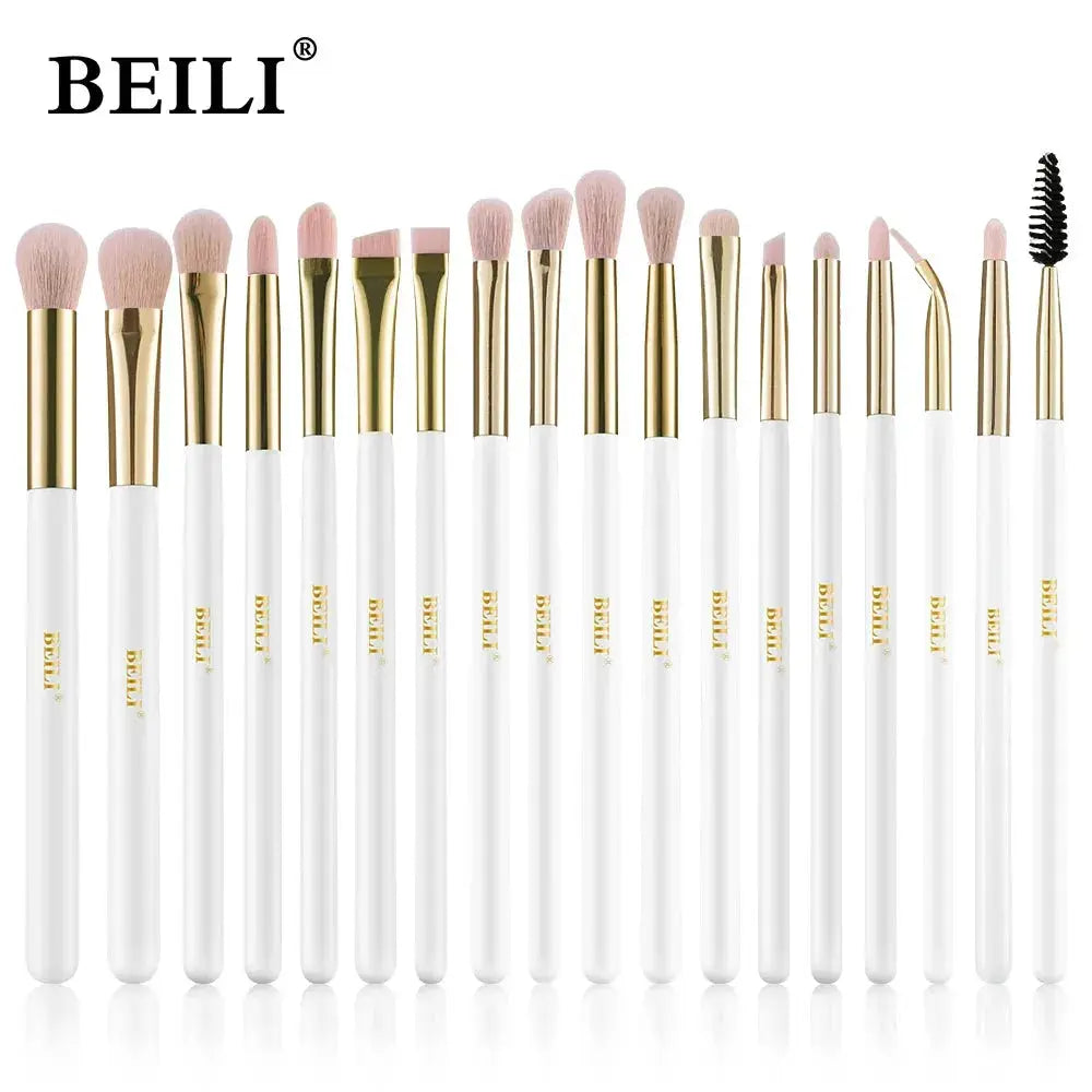 BEILI Black 10-19Pcs Makeup Brushes Natural Synthetic Hair Set - petguardiansupplies Beauty & Health