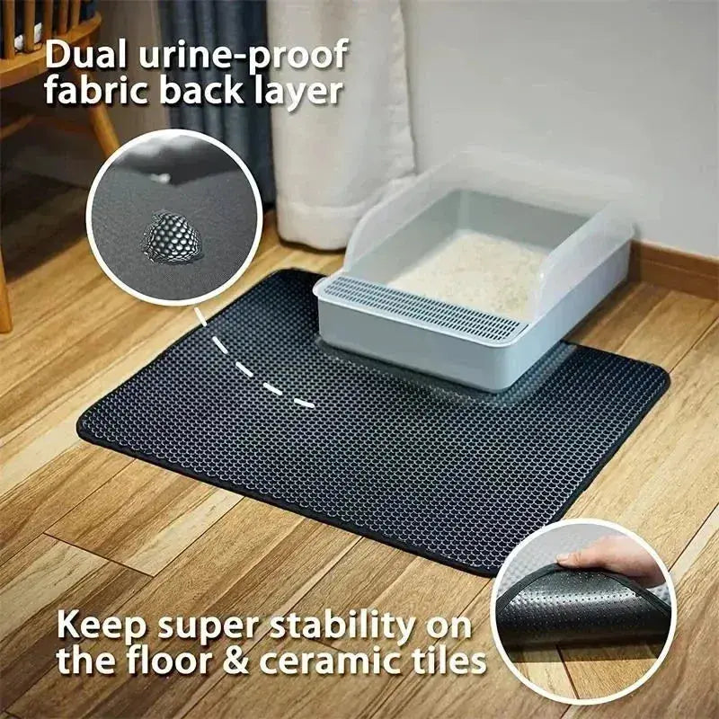 Cat Litter Mat Pet Toilet Waterproof Double Layer Nonslip Mat.