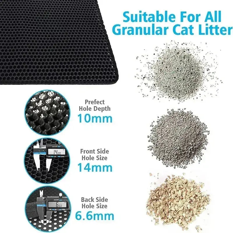 Cat Litter Mat Pet Toilet Waterproof Double Layer Nonslip Mat.