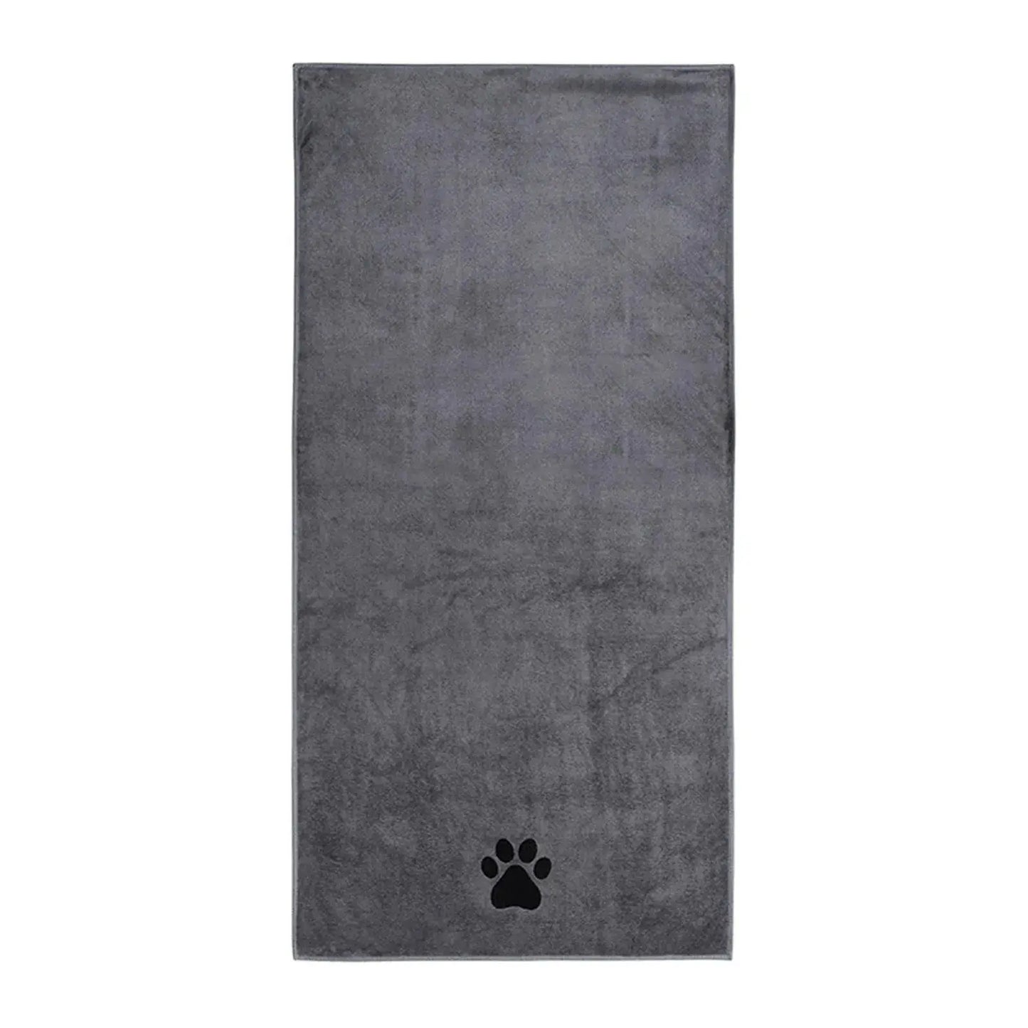 Microfiber Pet Bath Towel Embroidered Quick-Dry Blanket.