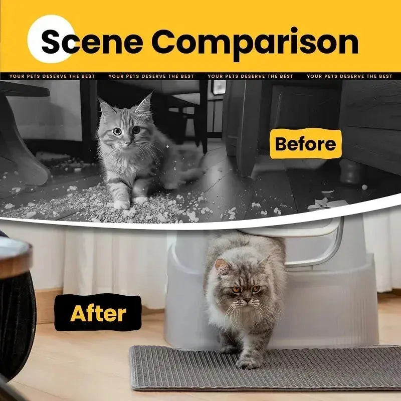 Cat Litter Mat Pet Toilet Waterproof Double Layer Nonslip Mat.