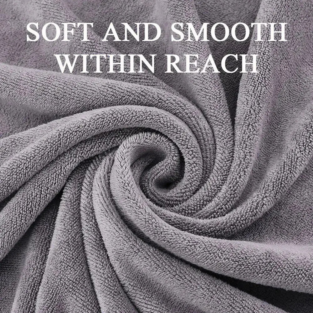 Microfiber Pet Bath Towel Embroidered Quick-Dry Blanket.