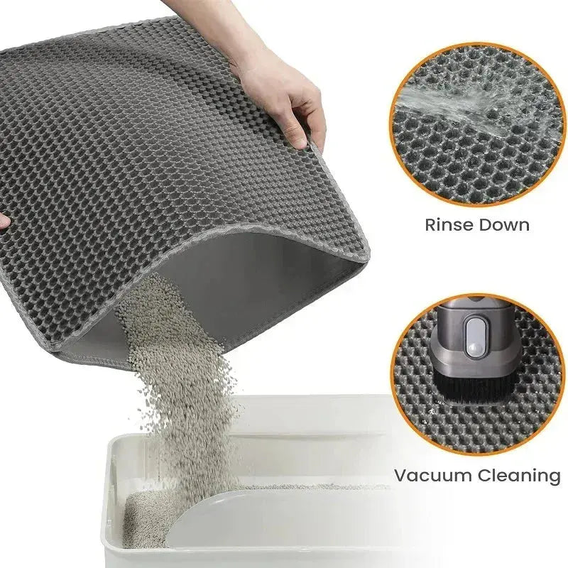 Cat Litter Mat Pet Toilet Waterproof Double Layer Nonslip Mat.