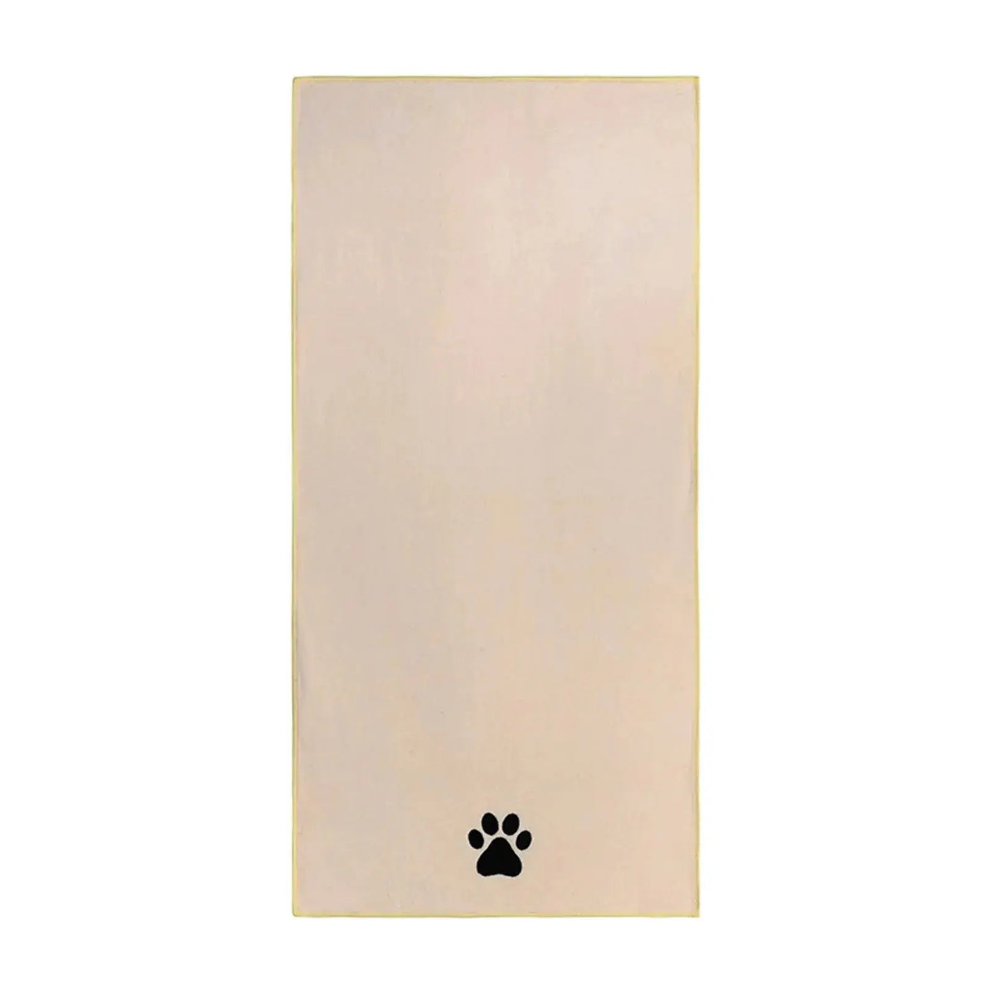 Microfiber Pet Bath Towel Embroidered Quick-Dry Blanket.