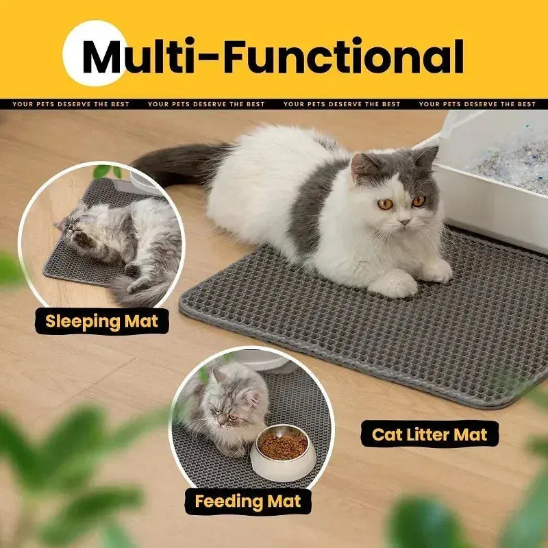 Cat Litter Mat Pet Toilet Waterproof Double Layer Nonslip Mat.
