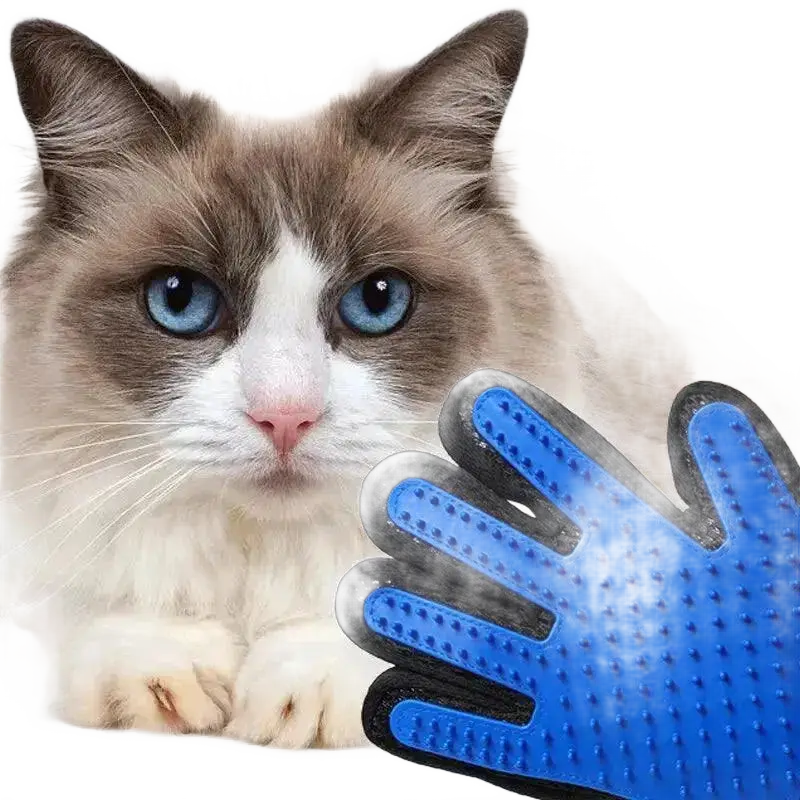 Silicone Pet Gloves Cat Dog Hair Removal Brush Supplies.