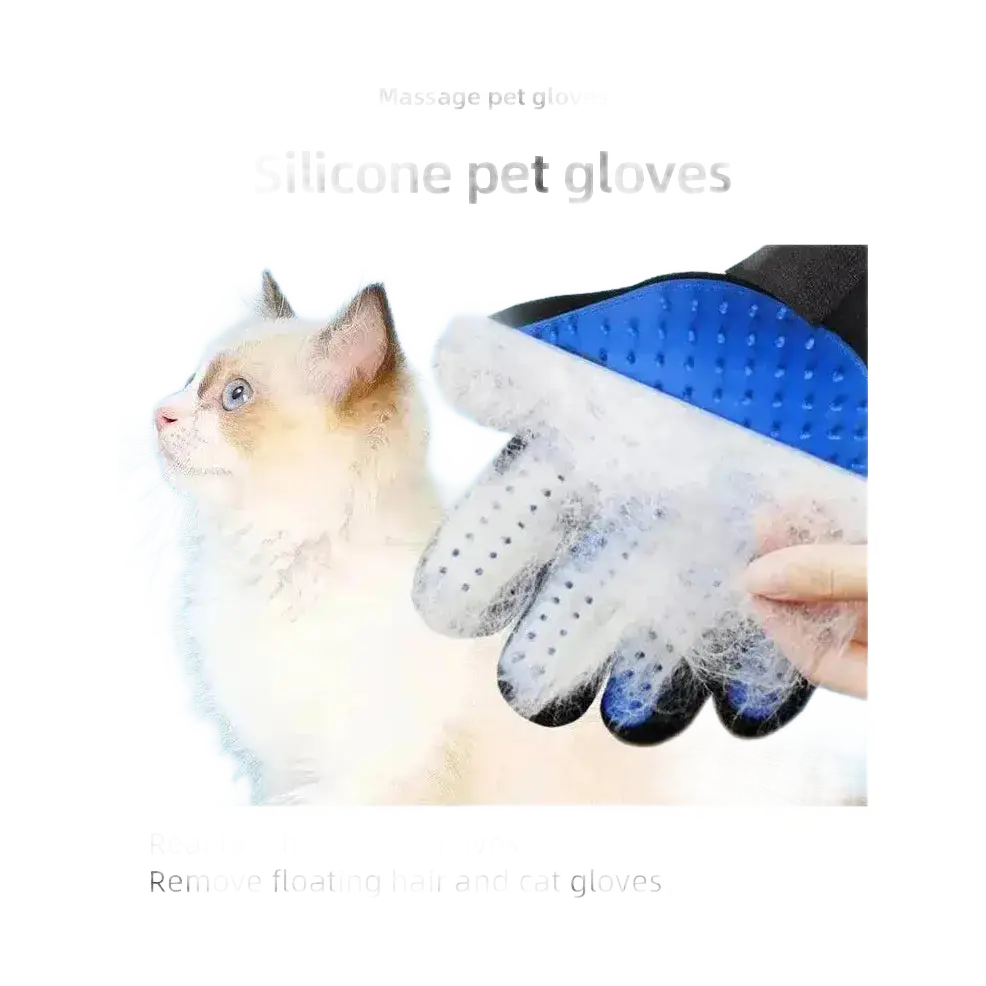 Silicone Pet Gloves Cat Dog Hair Removal Brush Supplies.