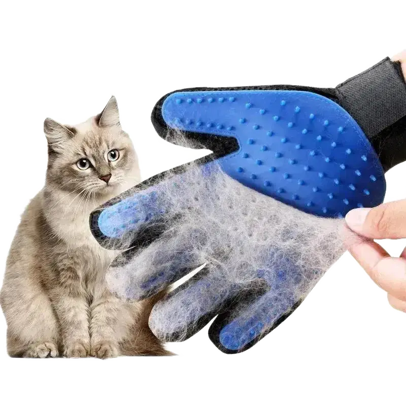 Silicone Pet Gloves Cat Dog Hair Removal Brush Supplies.