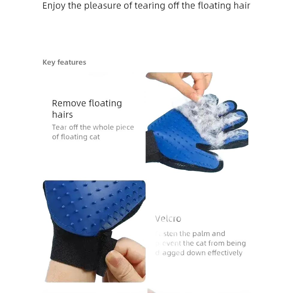 Silicone Pet Gloves Cat Dog Hair Removal Brush Supplies.