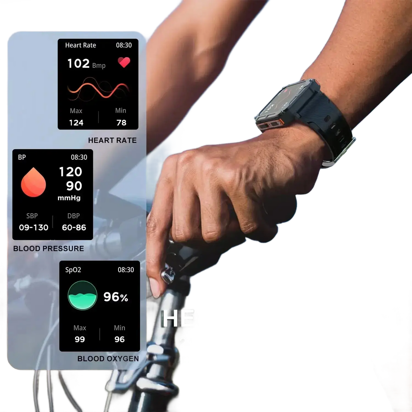 Sports Smart Watch - Health Monitoring Device - petguardiansupplies petguardiansupplies Smart Watch