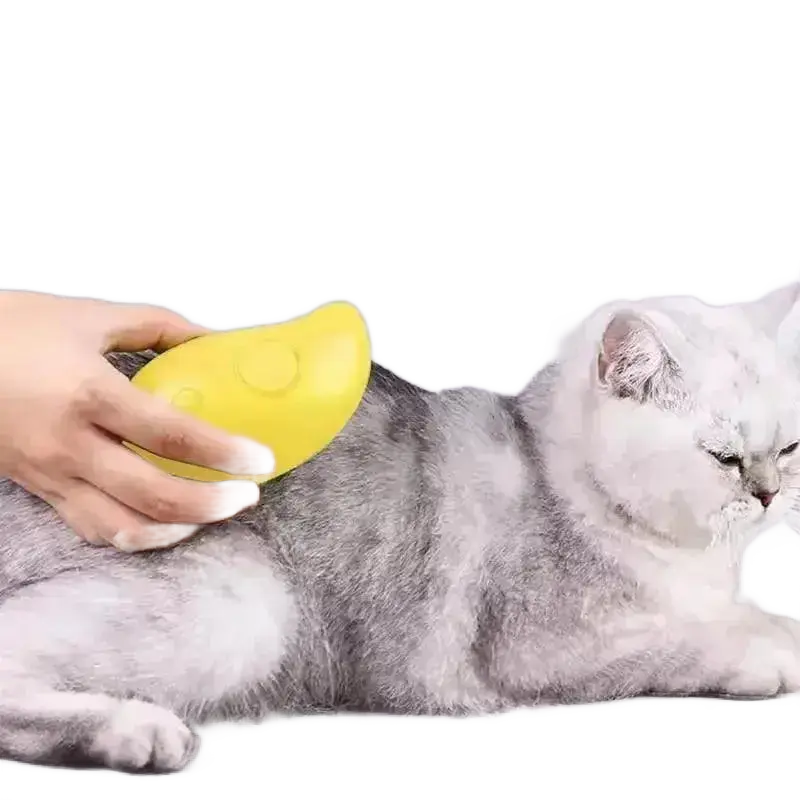 Steamy Dog Brush Electric Spray Cat Hair Brush 3 in 1.