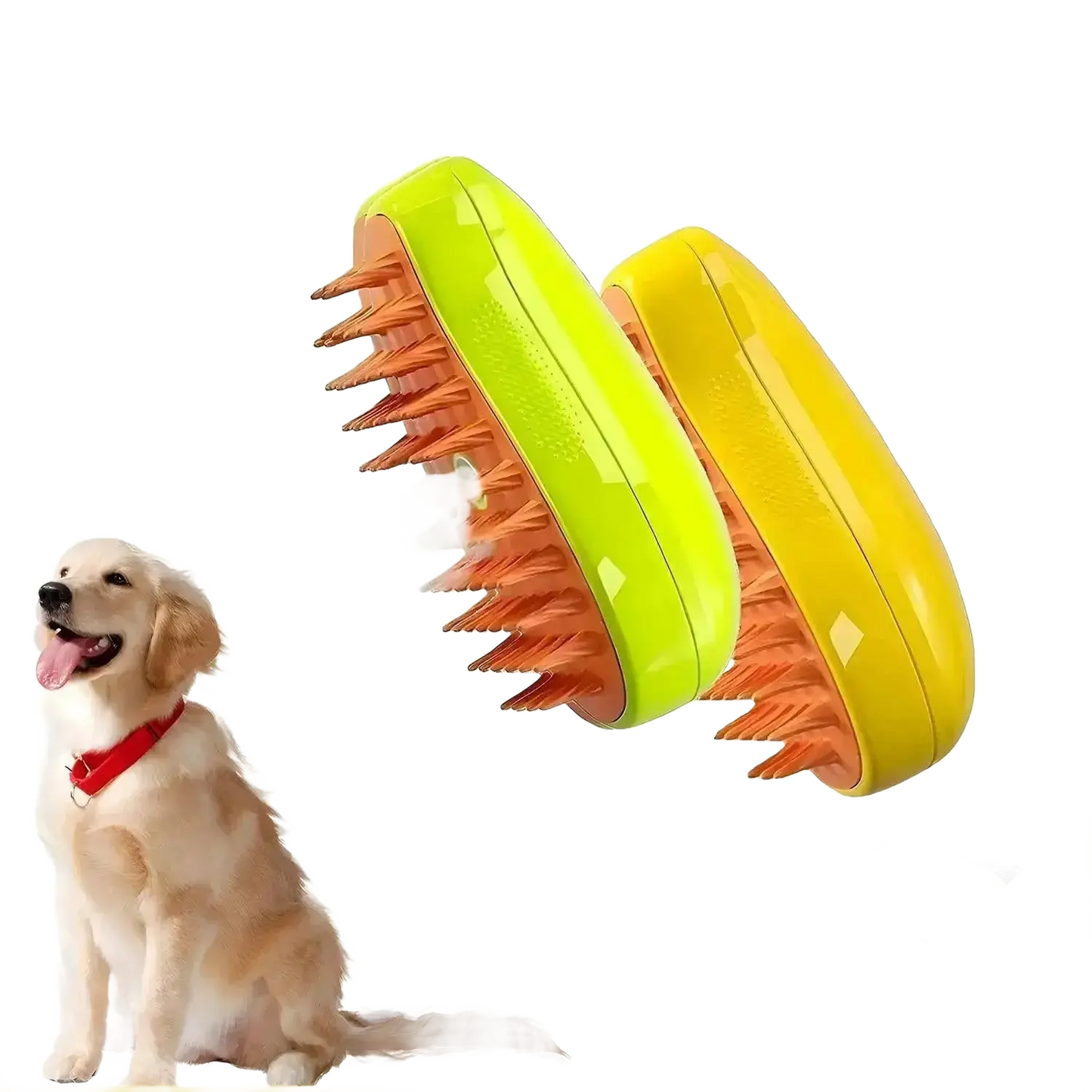 Steamy Dog Brush Electric Spray Cat Hair Brush 3 in 1.