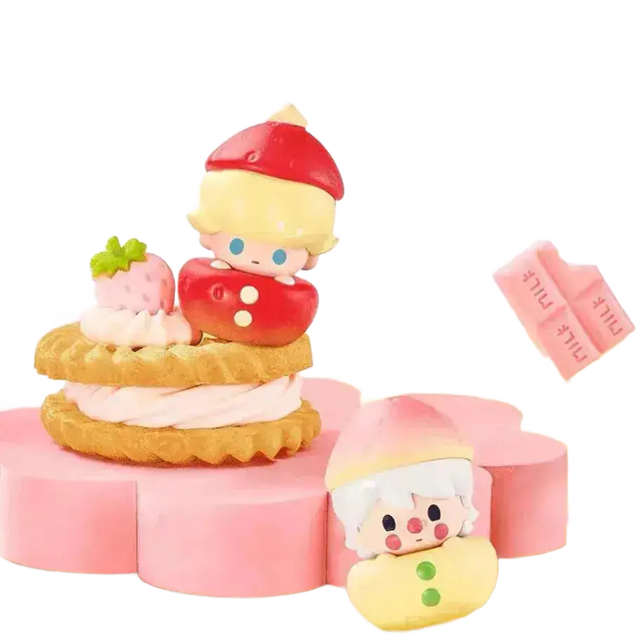 Strawberry Series Labubu Action Figure Doll Toys for Kids.