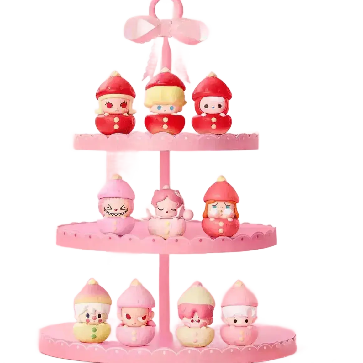 Strawberry Series Labubu Action Figure Doll Toys for Kids.