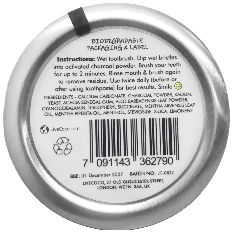 Teeth Cleaning Powder (Vitamins & Aloe Vera Infused).
