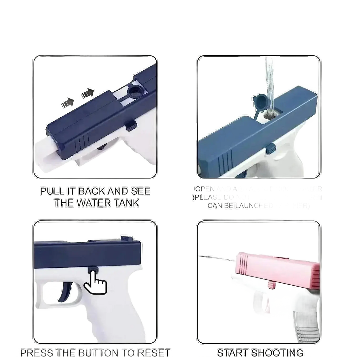 Water Guns Pistol Toy Squirt Guns Blaster for Outdoor Fun.