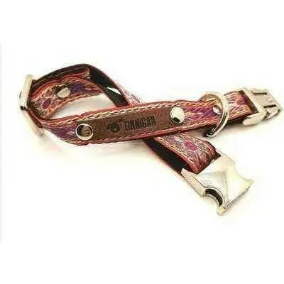 Finnigan Small Dog Collar Personalised Engraving Designer Fabrics.