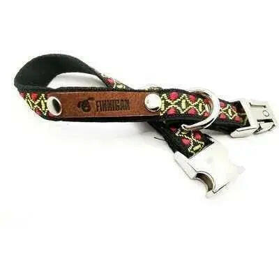 Finnigan Small Dog Collar Personalised Engraving Designer Fabrics.