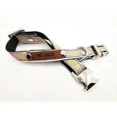 Finnigan Small Dog Collar Personalised Engraving Designer Fabrics.