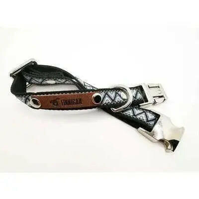 Finnigan Small Dog Collar Personalised Engraving Designer Fabrics.