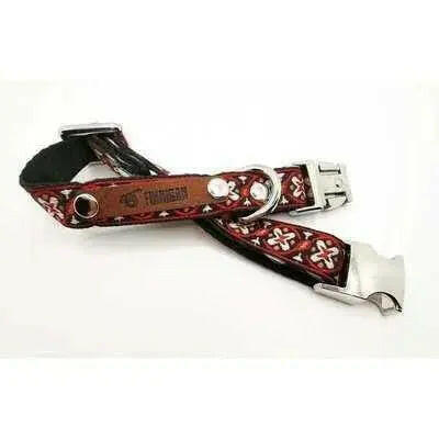 Finnigan Small Dog Collar Personalised Engraving Designer Fabrics.
