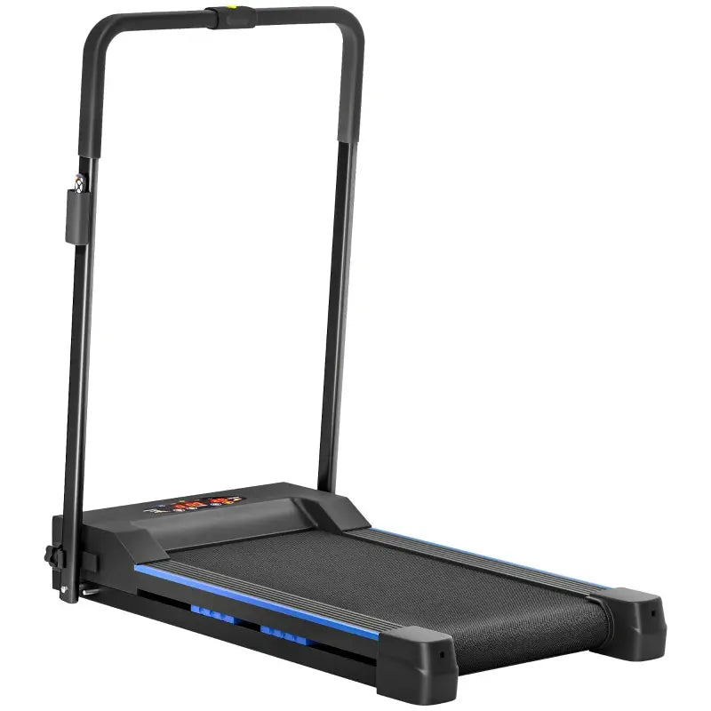 HOMCOM Steel Folding Motorized Home Treadmill Walking Machine Blue.