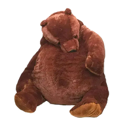 40cm -100cm Simulation DJUNGELSKOG Brown Bear Plush Toy.