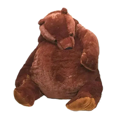 40cm -100cm Simulation DJUNGELSKOG Brown Bear Plush Toy.