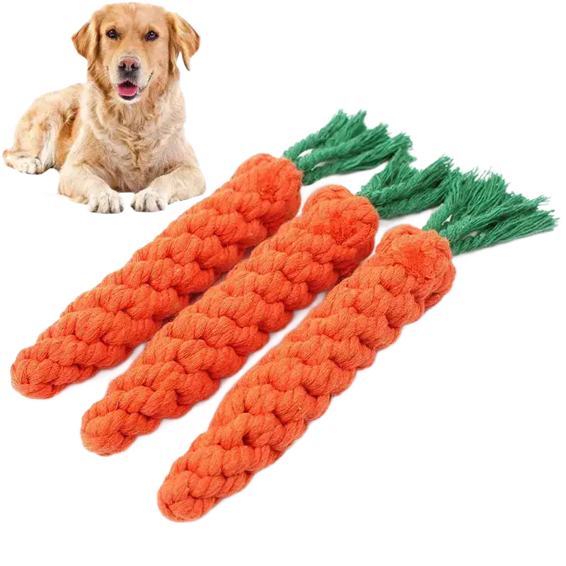 Carrot Knot Rope Ball Dog Toys for Interactive Playtime - petguardiansupplies petguardiansupplies Dog Chew Toys