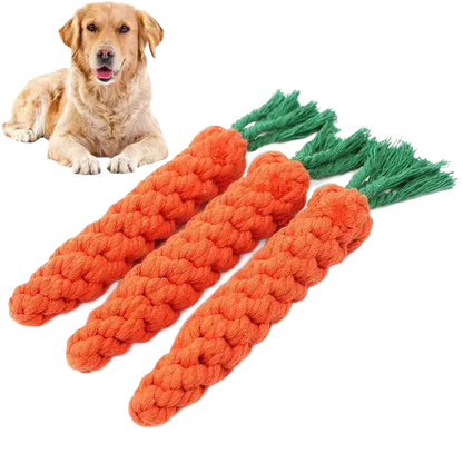 Carrot Knot Rope Ball Dog Toys for Interactive Playtime - petguardiansupplies petguardiansupplies Dog Chew Toys